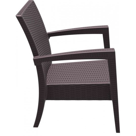 MIAMI BROWN ΠΟΛΥΘΡΟΝΑ 72Χ76Χ89εκ. ΠΟΛ/ΝΙΟΥ