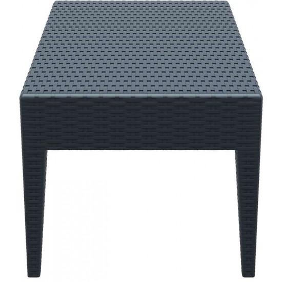 MIAMI DARK GREY ΤΡΑΠΕΖΙ 92Χ53Χ45εκ. ΠΟΛ/ΝΙΟΥ