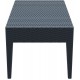 MIAMI DARK GREY ΤΡΑΠΕΖΙ 92Χ53Χ45εκ. ΠΟΛ/ΝΙΟΥ