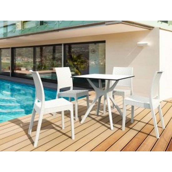 FLORIDA WHITE ΚΑΡΕΚΛΑ ΠΟΛ/ΝΙΟΥ 45Χ52Χ87εκ.