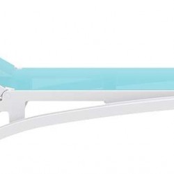 PACIFIC ΞΑΠΛΩΣΤΡΑ WHITE/TURQUOISE ΠΟΛ/ΝΙΟΥ 193X68X35εκ.