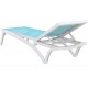 PACIFIC ΞΑΠΛΩΣΤΡΑ WHITE/TURQUOISE ΠΟΛ/ΝΙΟΥ 193X68X35εκ.