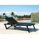 PACIFIC ΞΑΠΛΩΣΤΡΑ BLACK/BLACK ΠΟΛ/ΝΙΟΥ 193X68X35εκ.