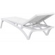 PACIFIC ΞΑΠΛΩΣΤΡΑ WHITE/WHITE ΠΟΛ/ΝΙΟΥ 193X68X35εκ.