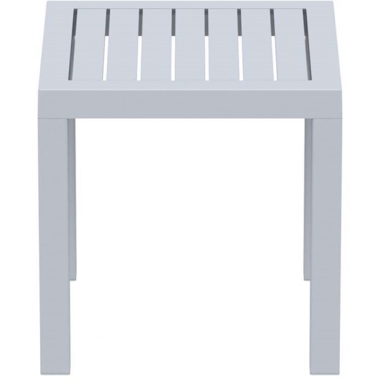 OCEAN SILVER GREY ΤΡΑΠΕΖΙ 45Χ45Χ45εκ. ΠΟΛ/ΝΙΟΥ