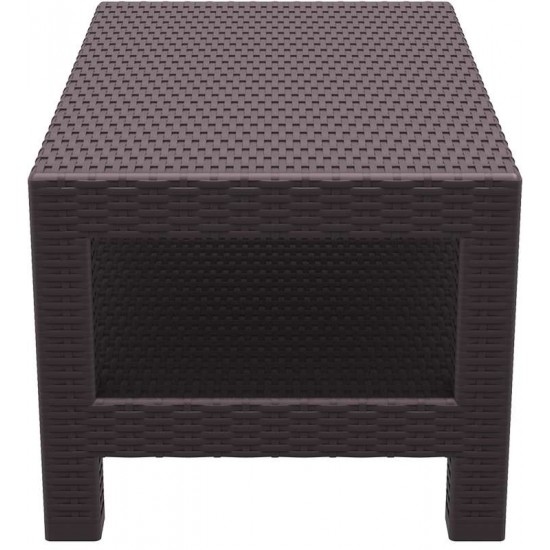 MONACO BROWN ΤΡΑΠΕΖΙ 92Χ57Χ45εκ. ΠΟΛ/ΝΙΟΥ