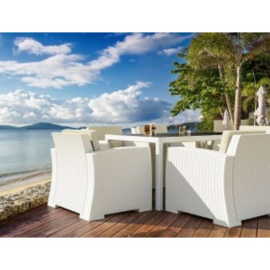 MONACO WHITE ΠΟΛΥΘΡΟΝΑ ΠΟΛ/ΝΙΟΥ 82X79X79εκ.