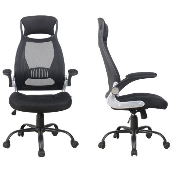 A7100 ΜΑΥΡO MESH ΠΟΛΥΘΡΟΝΑ ΓΡΑΦΕΙΟΥ 65X62X49-116/57-124εκ.