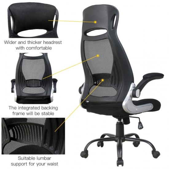 A7100 ΜΑΥΡO MESH ΠΟΛΥΘΡΟΝΑ ΓΡΑΦΕΙΟΥ 65X62X49-116/57-124εκ.