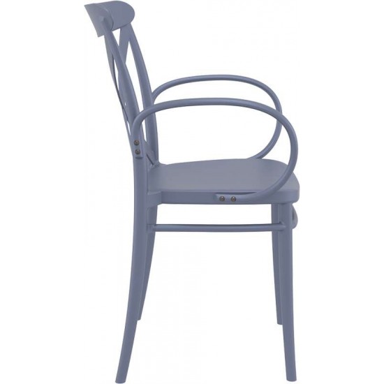 CROSS XL DARK GREY ΠΟΛΥΘΡΟΝΑ ΠΟΛ/ΝΙΟΥ 57Χ51Χ87εκ.