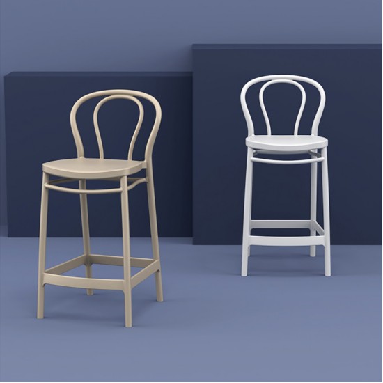 VICTOR 65εκ. ΣΚΑΜΠΟ(Σ4)WHITE ΠΟΛ/ΝΙΟΥ 44X50X96εκ.