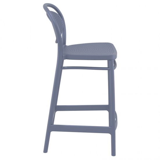 MARCEL 65εκ. ΣΚΑΜΠΟ DARK GREY ΠΟΛ/ΝΙΟΥ 44Χ50Χ96εκ.