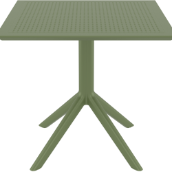 SKY OLIVE GREEN 80X80X74εκ. ΤΡΑΠΕΖΙ  ΠΟΛ/ΝΙΟΥ