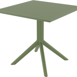 SKY OLIVE GREEN 80X80X74εκ. ΤΡΑΠΕΖΙ  ΠΟΛ/ΝΙΟΥ