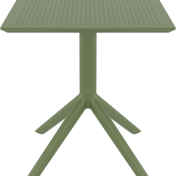 SKY OLIVE GREEN 70X70X74εκ. ΤΡΑΠΕΖΙ ΠΟΛ/ΝΙΟΥ