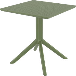 SKY OLIVE GREEN 70X70X74εκ. ΤΡΑΠΕΖΙ ΠΟΛ/ΝΙΟΥ