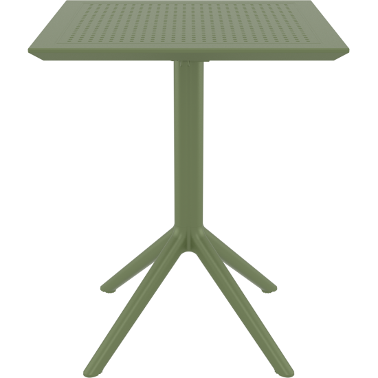 SKY OLIVE GREEN 60Χ60X74εκ. ΤΡΑΠΕΖΙ ΠΤΥΣ/ΝΟ ΠΟΛ/ΝΙΟΥ