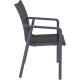 PACIFIC ΠΟΛΥΘΡΟΝΑ DARK GREY/BLACK ΠΟΛ/ΝΙΟΥ 57X62X90εκ.
