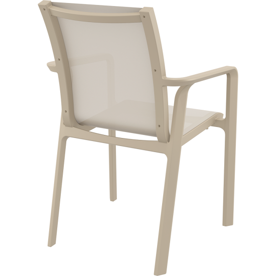 PACIFIC ΠΟΛΥΘΡΟΝΑ TAUPE/TAUPE ΠΟΛ/ΝΙΟΥ 57X62X90εκ.