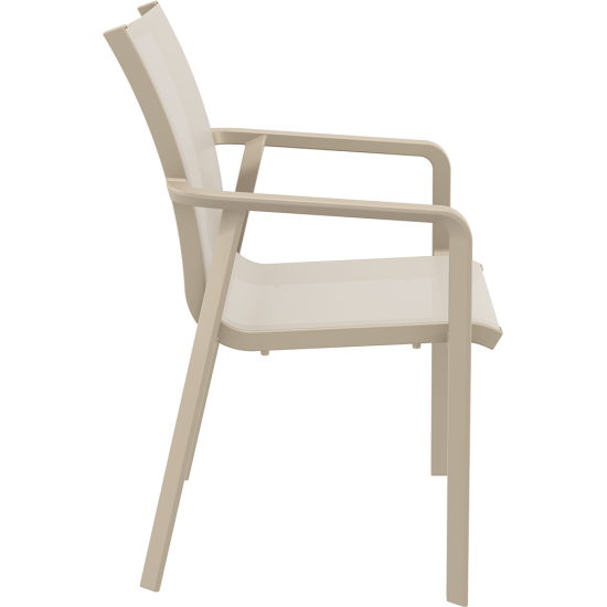 PACIFIC ΠΟΛΥΘΡΟΝΑ TAUPE/TAUPE ΠΟΛ/ΝΙΟΥ 57X62X90εκ.
