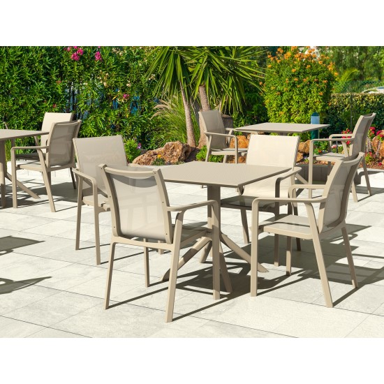 PACIFIC ΠΟΛΥΘΡΟΝΑ TAUPE/TAUPE ΠΟΛ/ΝΙΟΥ 57X62X90εκ.