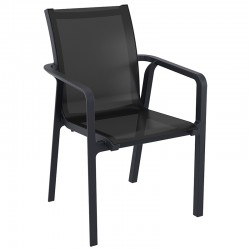 PACIFIC ΠΟΛΥΘΡΟΝΑ BLACK/BLACK ΠΟΛ/ΝΙΟΥ 57X62X90εκ.