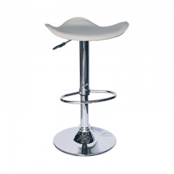 Σκαμπό Μπάρ 2τμχ Bar5 Cream Pvc 44x44x85εκ.