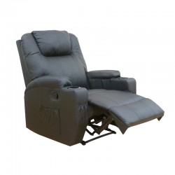 VERA MASSAGE ΠΟΛΥΘΡΟΝΑ ΜΑΥΡΟ PU 85Χ93Χ104εκ.