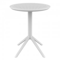SKY WHITE Φ60X74εκ. ΤΡΑΠΕΖΙ ΠΤΥΣ/ΝΟ ΠΟΛ/ΝΙΟΥ