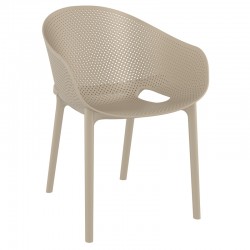 SKY PRO TAUPE ΠΟΛΥΘΡΟΝΑ ΠΟΛ/ΝΙΟΥ 54X60X81εκ.