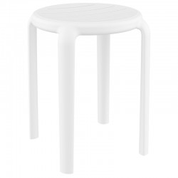 TOM 45εκ. ΣΚΑΜΠΟ WHITE ΠΟΛ/ΝΙΟΥ 34X34X45εκ.