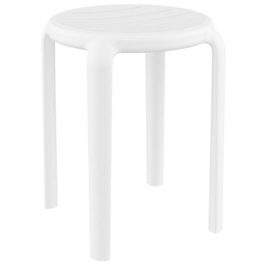 TOM 45εκ. ΣΚΑΜΠΟ WHITE ΠΟΛ/ΝΙΟΥ 34X34X45εκ.