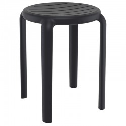 TOM 45εκ. ΣΚΑΜΠΟ BLACK ΠΟΛ/ΝΙΟΥ 34X34X45εκ.