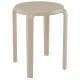 TOM 45εκ. ΣΚΑΜΠΟ TAUPE ΠΟΛ/ΝΙΟΥ 34X34X45εκ.