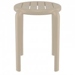 TOM 45εκ. ΣΚΑΜΠΟ TAUPE ΠΟΛ/ΝΙΟΥ 34X34X45εκ.
