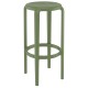 TOM 75εκ. ΣΚΑΜΠΟ OLIVE GREEN ΠΟΛ/ΝΙΟΥ 36X36X75εκ.