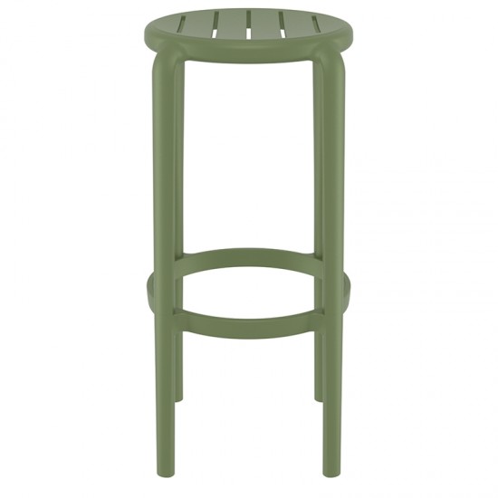 TOM 75εκ. ΣΚΑΜΠΟ OLIVE GREEN ΠΟΛ/ΝΙΟΥ 36X36X75εκ.