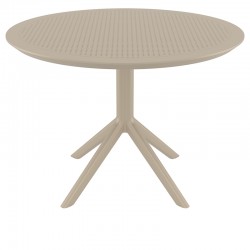 SKY TAUPE Φ105X74εκ. ΤΡΑΠΕΖΙ ΠΟΛ/ΝΙΟΥ
