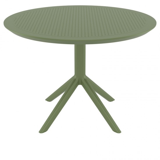 SKY OLIVE GREEN Φ105X74εκ. ΤΡΑΠΕΖΙ ΠΟΛ/ΝΙΟΥ
