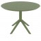 SKY OLIVE GREEN Φ105X74εκ. ΤΡΑΠΕΖΙ ΠΟΛ/ΝΙΟΥ