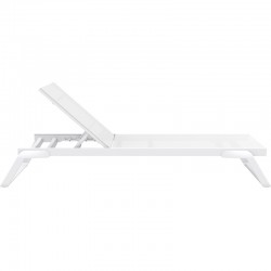 TROPIC ΞΑΠΛΩΣΤΡΑ WHITE/WHITE ΑΛΟΥΜ-ΠΟΛ/ΝΙΟΥ 210X72X31εκ.
