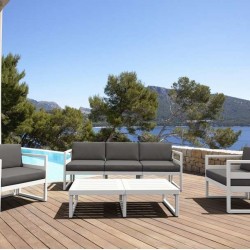 MYKONOS ΜΑΞΙΛΑΡΙ ΠΛΑΤΗΣ DARK GREY 65Χ35Χ16/9εκ.