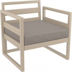 MYKONOS ΜΑΞΙΛΑΡΙ ΚΑΘΙΣΜΑΤΟΣ LIGHT BROWN 65Χ65Χ10εκ.