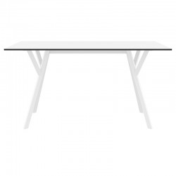 MAX ΤΡΑΠΕΖΙ 140X80Χ74εκ. WHITE LAMINATE 12mm
