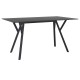 MAX ΤΡΑΠΕΖΙ 140X80Χ74εκ. BLACK LAMINATE 12mm