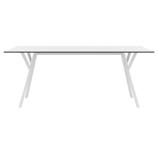 MAX ΤΡΑΠΕΖΙ 180X90Χ74εκ. WHITE LAMINATE 12mm