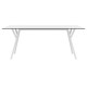 MAX ΤΡΑΠΕΖΙ 180X90Χ74εκ. WHITE LAMINATE 12mm
