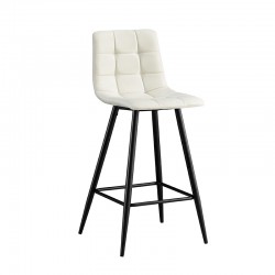 NORA OFF WHITE ΥΦΑΣΜΑ(Σ4)72εκ. ΣΚΑΜΠΟ ΜΕΤΑΛΛΙΚΟ 47X49X72-104εκ.