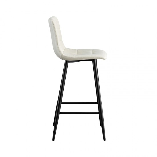 NORA OFF WHITE ΥΦΑΣΜΑ(Σ4)72εκ. ΣΚΑΜΠΟ ΜΕΤΑΛΛΙΚΟ 47X49X72-104εκ.