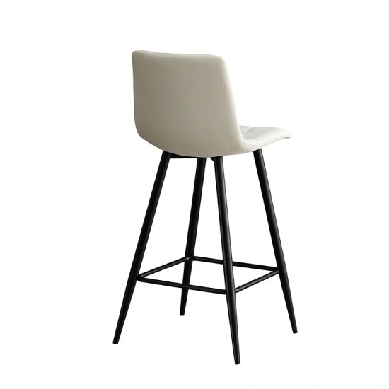 NORA OFF WHITE ΥΦΑΣΜΑ(Σ4)72εκ. ΣΚΑΜΠΟ ΜΕΤΑΛΛΙΚΟ 47X49X72-104εκ.